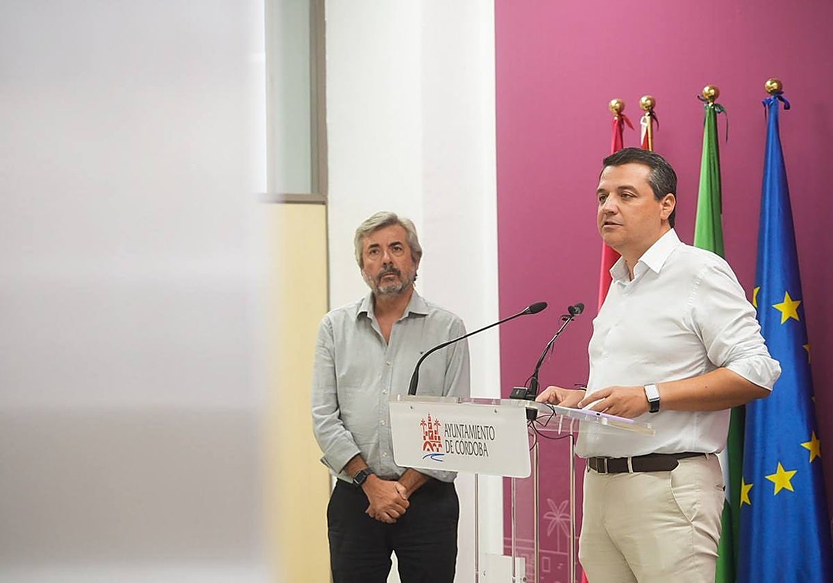 El alcalde, este miércoles en la presentación del nuevo parque de bomberos