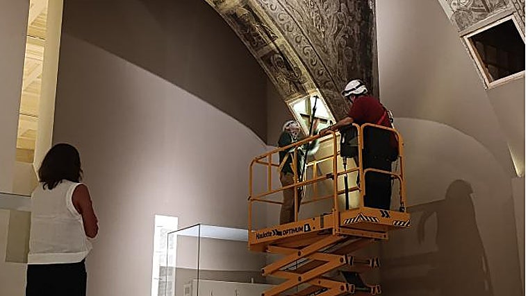 El equipo técnico del Gobierno de Aragón ha finalizado este miércoles sus trabajos en el MNAC.