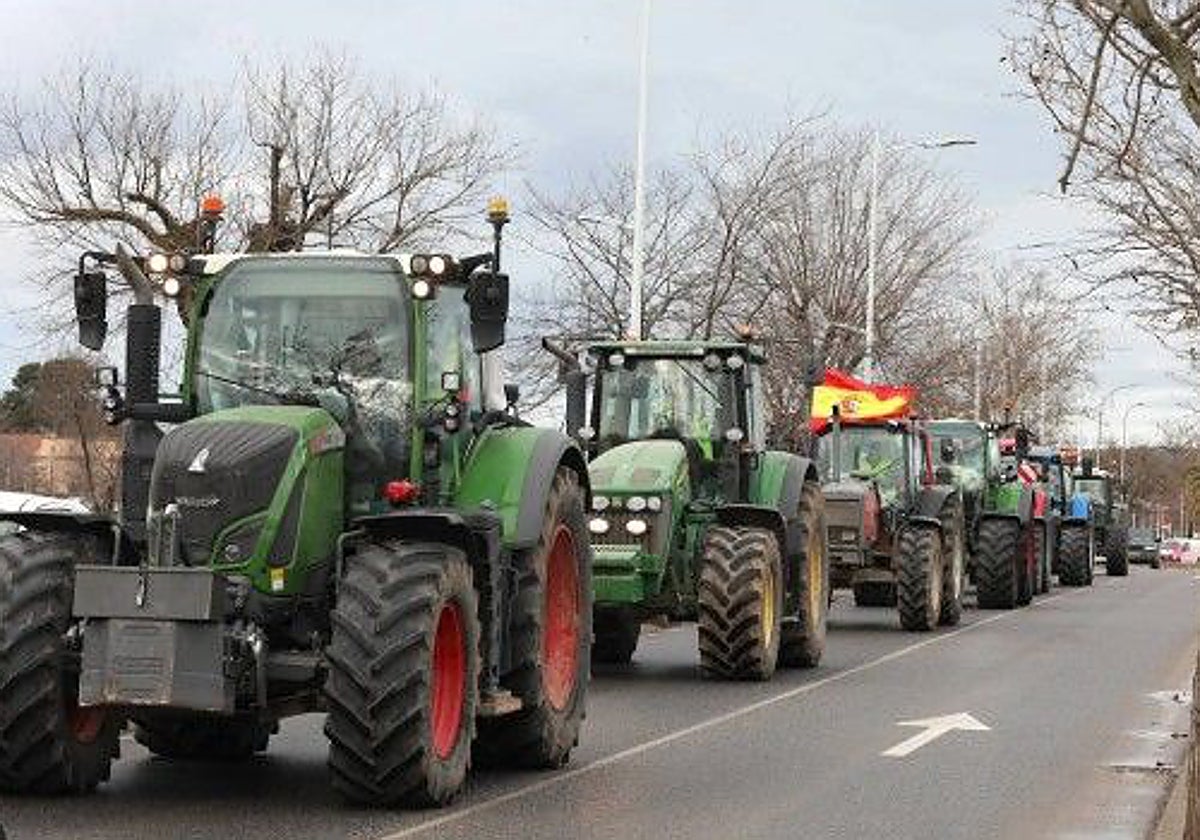 Imagen de archivo de una movilización de los agricultores en la región