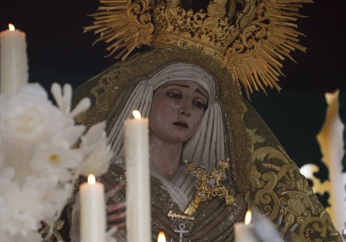 María Santísima de la Esperanza del Valle, titular de la Sagrada Cena