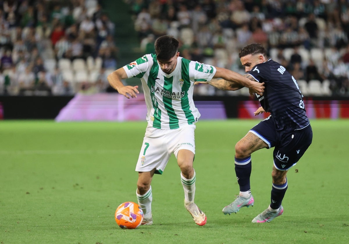 Théo Zidane en el partido Córdoba CF - Cádiz CF