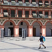 Jornada veraniega en la plaza de la Corredera