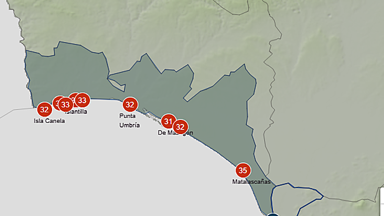 Levante en Cádiz y alerta naranja por calor en Huelva: las previsiones de la Aemet para este fin de semana en las playas de Andalucía