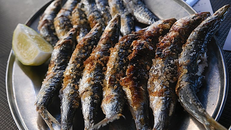 La esencia del verano malagueño en un plato: sardinas doradas, sal gruesa y limón