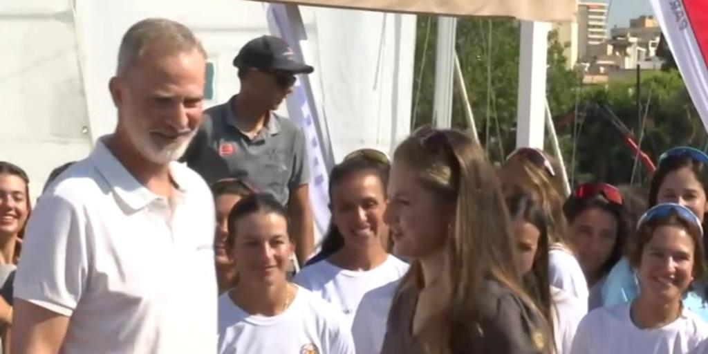 La Princesa Leonor aparece por sorpresa junto a don Felipe en la Copa del Rey de vela
