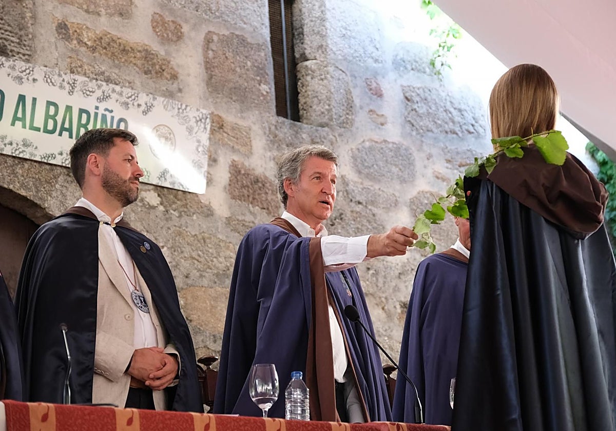 Feijóo ha asistido este domingo a la Feria del Albariño de Cambados (Pontevedra)