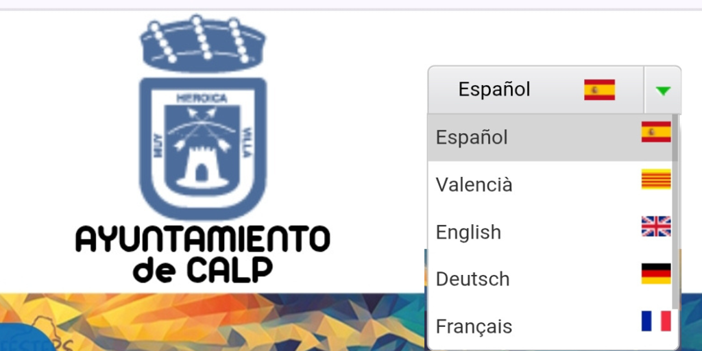 El Ayuntamiento de Calpe usa la bandera catalana en su web: «Quieren anexionar culturalmente al pueblo valenciano al catalán»