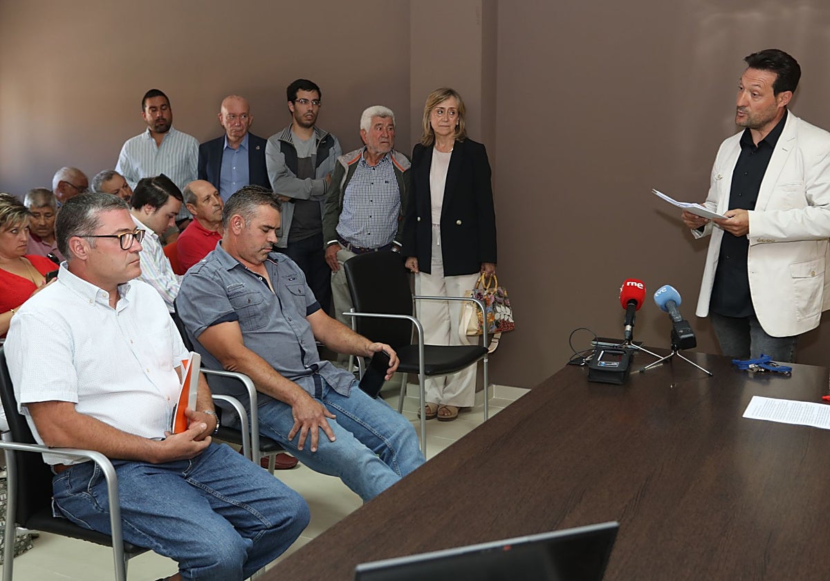 Pleno en el que hace unos días se debatió y prosperó la moción de censura en Melgar de Yuso (Palencia)