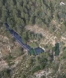 Imagen secundaria 2 - Imágenes de la plantación de marihuana desde diferentes ángulos