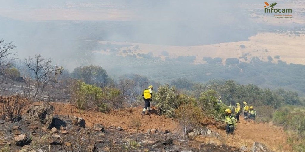 Los tres incendios declarados este viernes en Castilla-La Mancha se encuentran en nivel 1 de emergencia