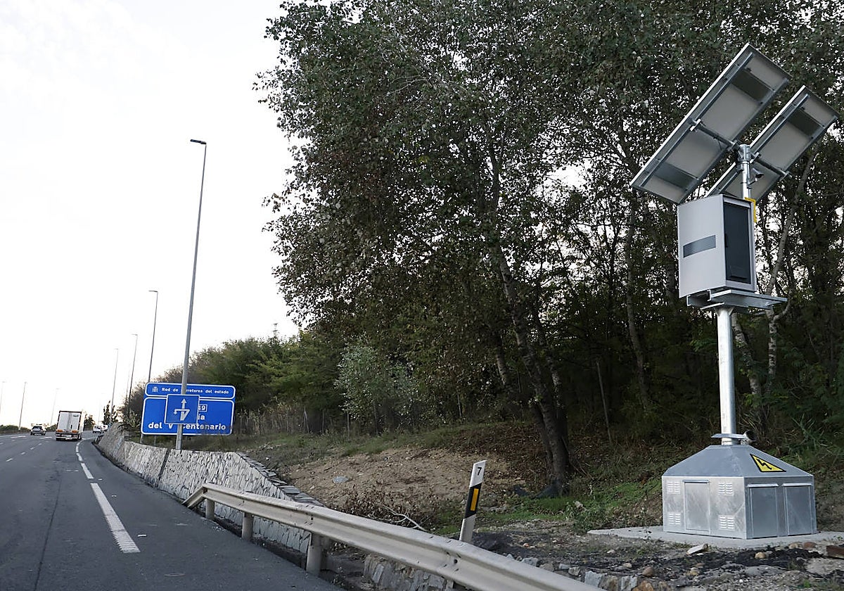 Radar en la salida de Camas