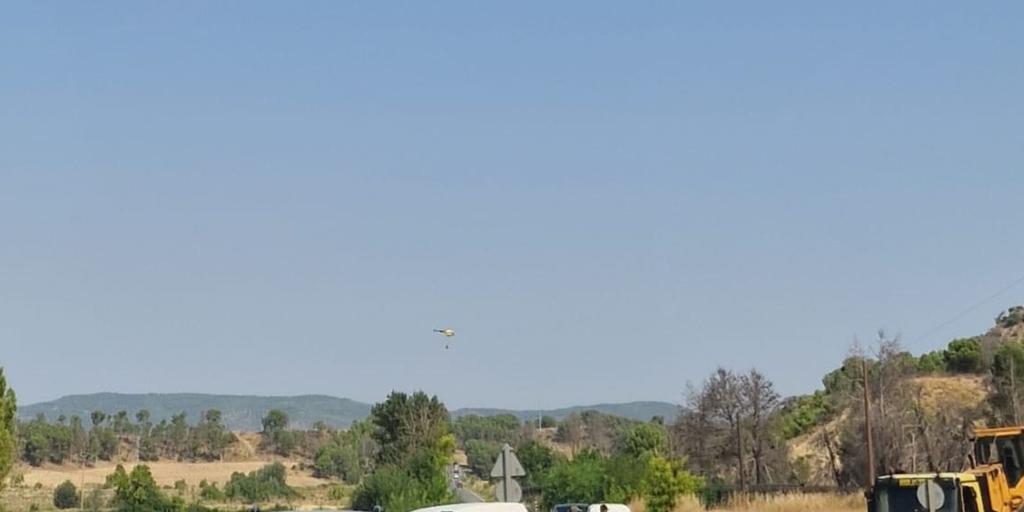 Activado el nivel 2 del Plan Especial de Protección Civil en Navarra por el incendio forestal entre Carcastillo y Figarol