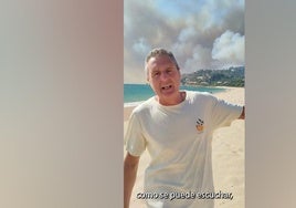 David Martín Laínez: «El fuego de Zahara avanza descontrolado»