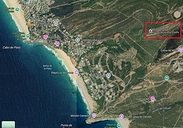 Google ya avisa en su aplicación de mapas del «incendio grave» en Zahara