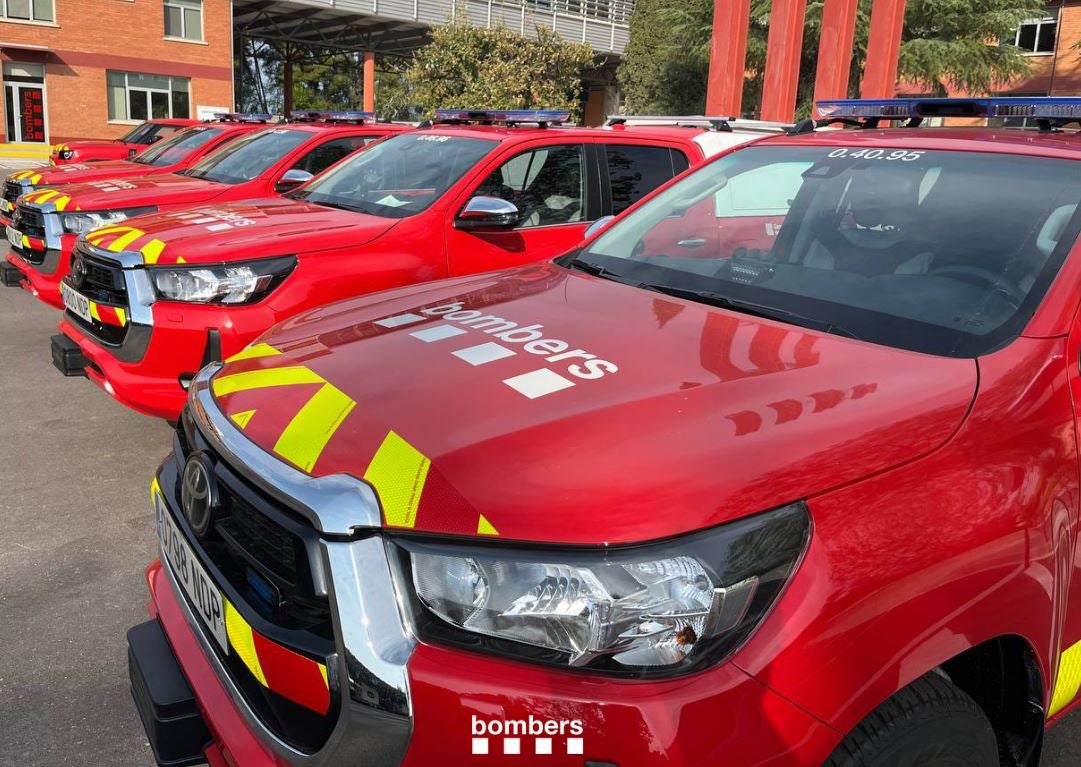 Vehículos de los Bombers de la Generalitat de Cataluña