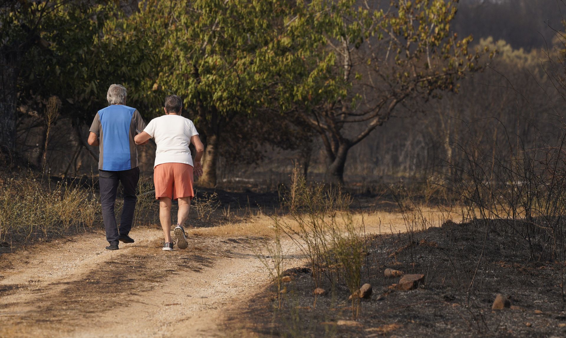 El fuego tiñe de negro Las Médulas: las impactantes imágenes de la tragedia