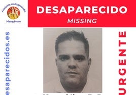 Cartel distribuido por SOS Desaparecidos en las redes sociales