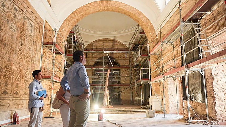 La restauración de la Torre del Homenaje y el Salón de los Mosaicos del Alcázar de los Reyes Cristianos supera el 60%