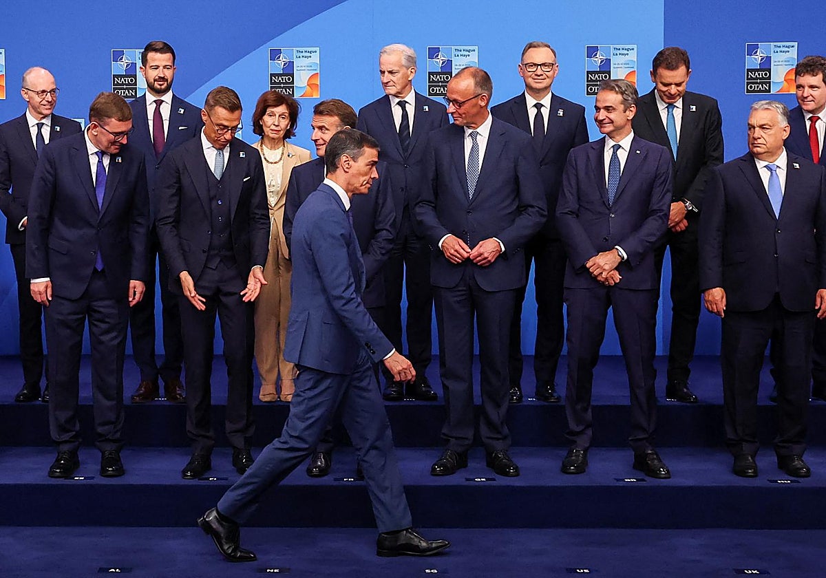 Pedro Sánchez en la última cumbre de la OTAN