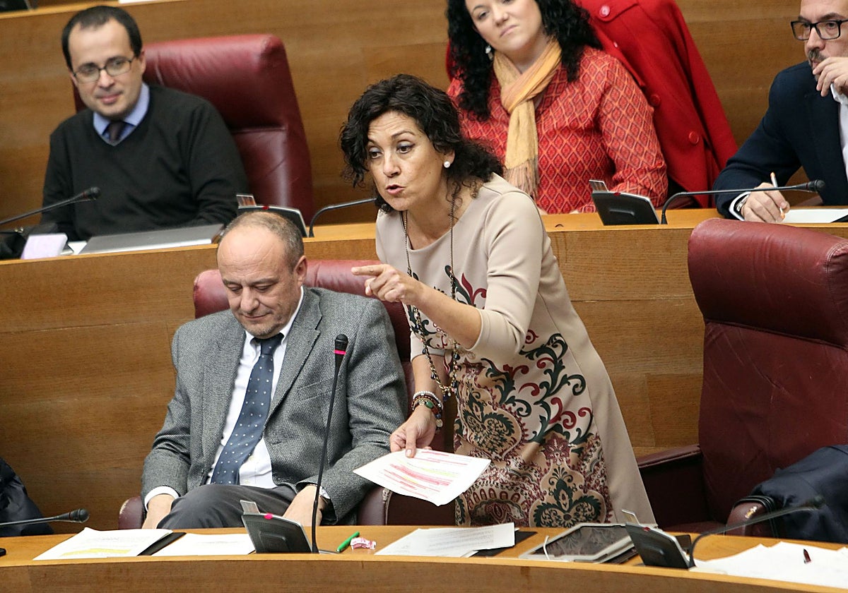 Imagen de archivo de la ex diputada Carmen Ninet en las Cortes Valencianas
