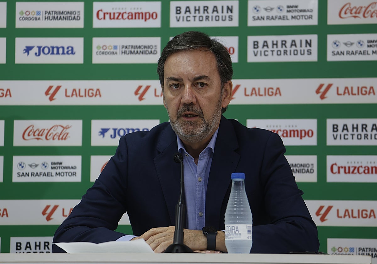 Fernández Monterrubio en una rueda de prensa