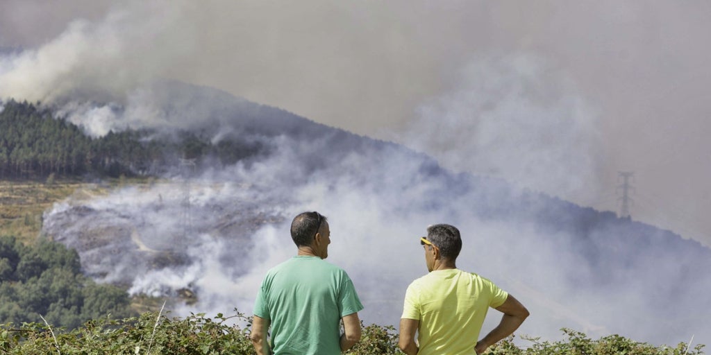 Un fuego que ha cruzado desde Orense a Zamora complica aún más los avances en la extinción en Castilla y León