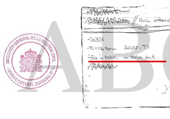 Nota manuscrita vinculada a Ainhoa Múgica