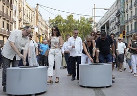 Silencio y recogimiento en el homenaje a las víctimas de los atentados de Barcelona de 2017