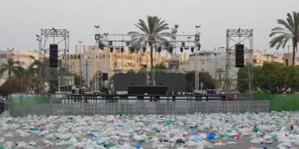 La suciedad del botellón en Málaga: el Ayuntamiento muestra un vídeo de la basura generada cada noche y apela al civismo