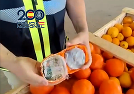 1.600 kg de hachís camuflados como naranjas: interceptan un camión que trasportaba droga en Vélez-Málaga