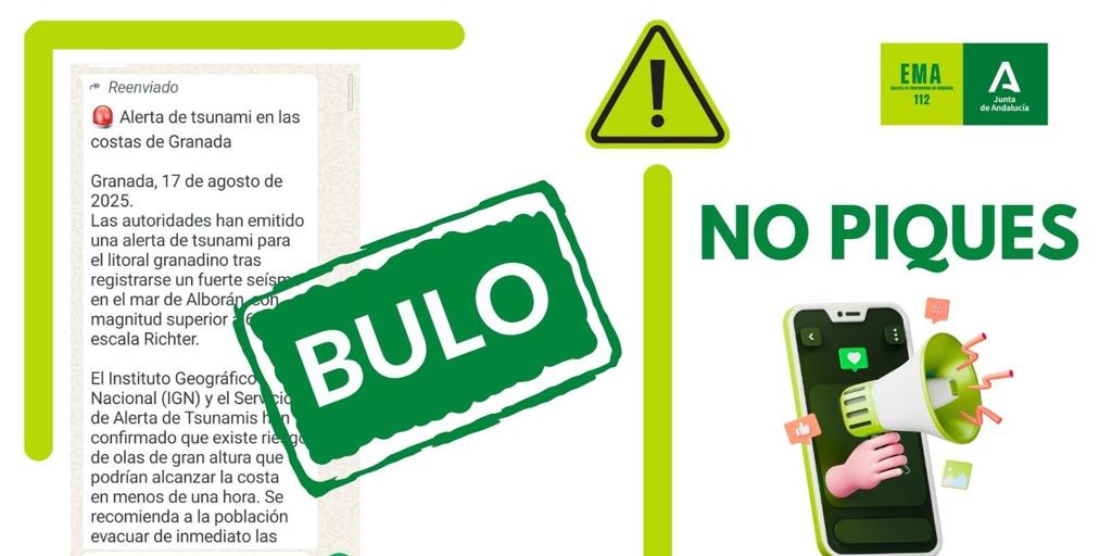 No es un tsunami: así es el nuevo bulo en forma de alerta que afecta a Andalucía