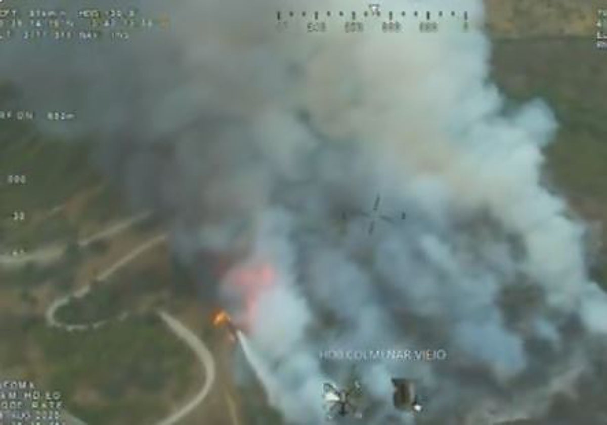 Incendio en Colmenar