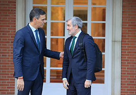 Clavijo confía en que la reunión con Sánchez agilice el traslado de menores y que dé «indicaciones claras»