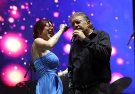 Tamara y Francisco durante el concierto ofrecido este domingo en Toledo