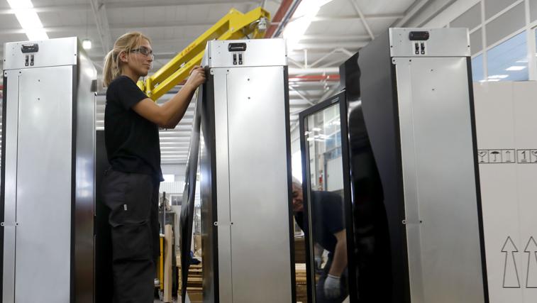 Una trabajadora de una empresa de frío industrial de Lucena
