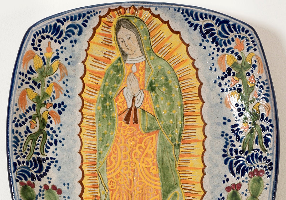 Una de las obras expuestas en la exposición de Casa de México