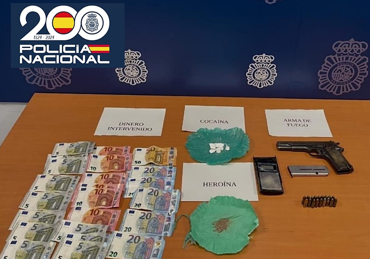 Material incautado en la Operación Cuervo