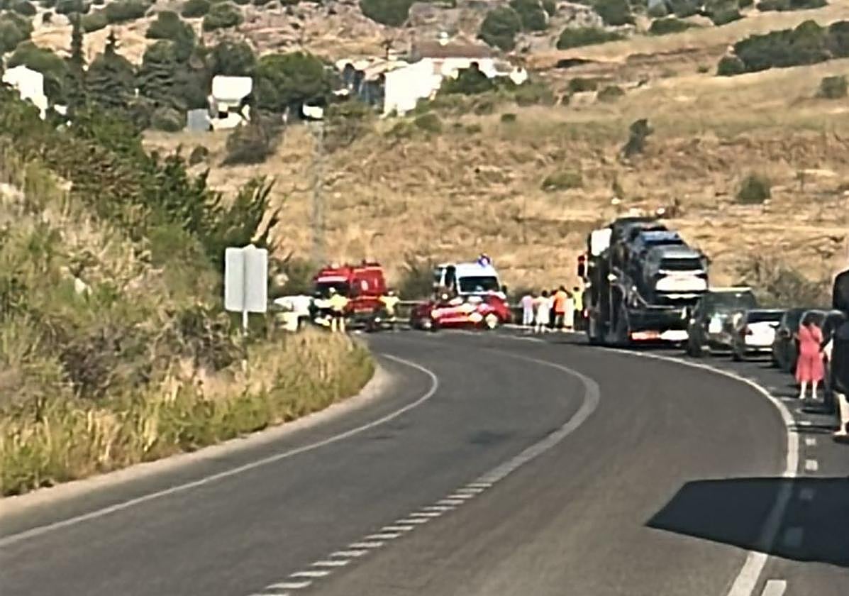 Imagen del accidente en la A-339