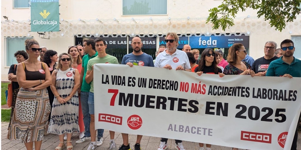 Los sindicatos salen a la calle en Albacete por las cuatro muertes en accidente laboral en lo que va de agosto