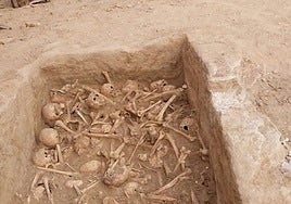 Los huesos humanos hallados en un patio junto a la imprenta de la que salió el primer 'Don Quijote'