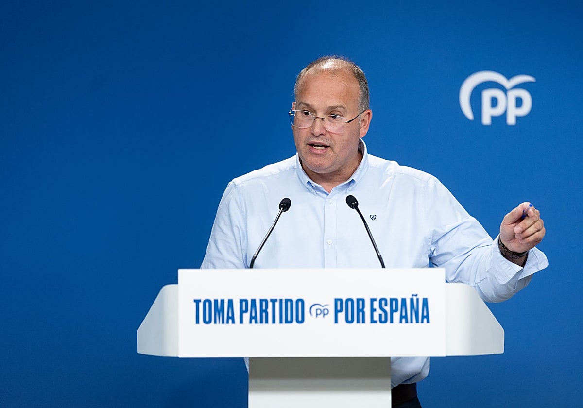 El secretario general del Partido Popular, Miguel Tellado