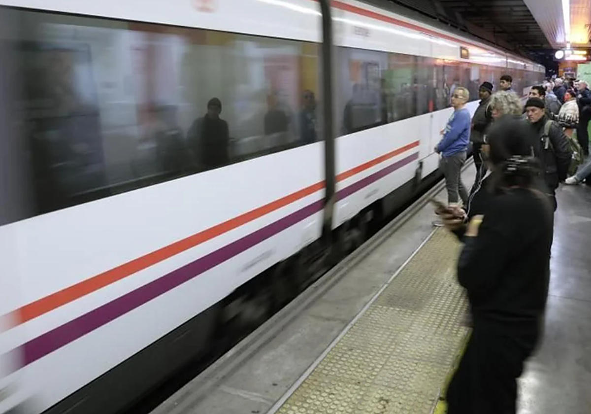 Imagen de archivo de un tren de Cercanías de Málaga