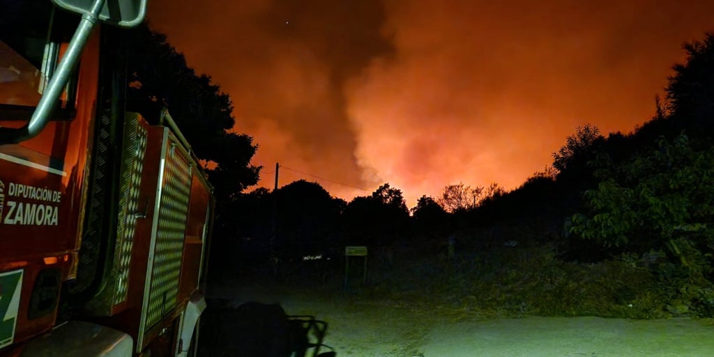 «Situación bastante más favorable» en los fuegos de Zamora