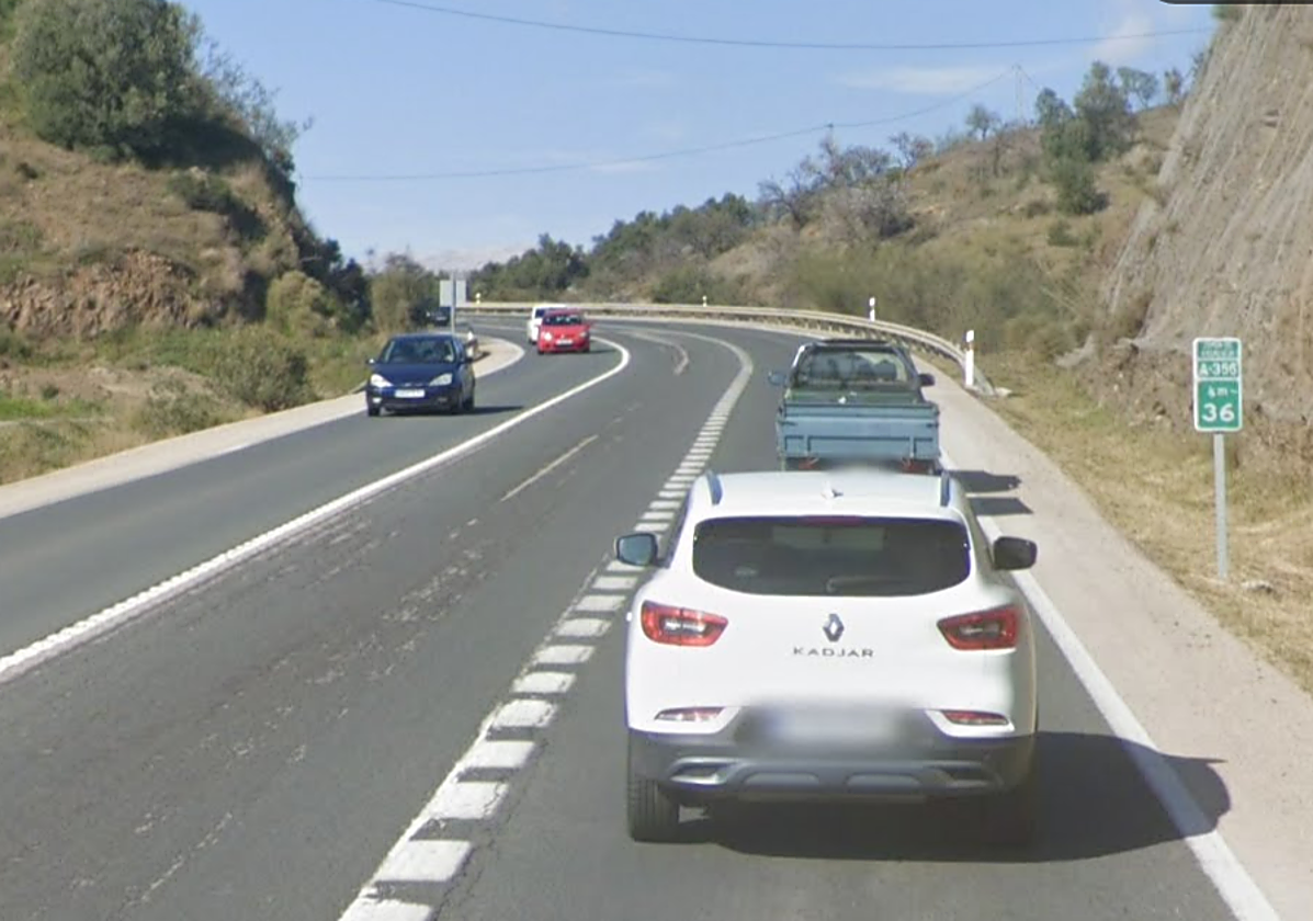 El accidente de tráfico ha tenido lugar en el kilómetro 36 de la carretera A-356