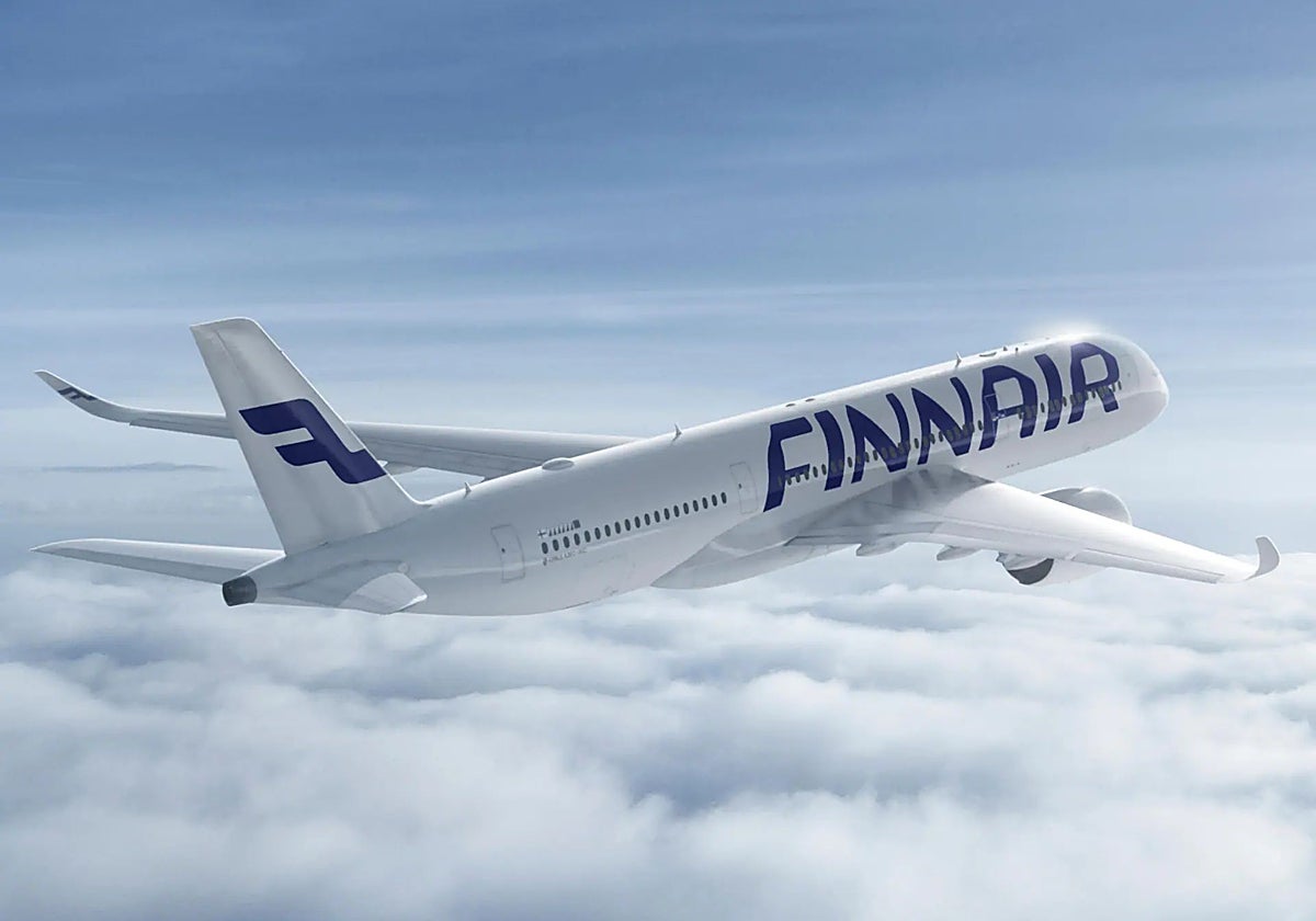 Imagen de un avión de Finnair