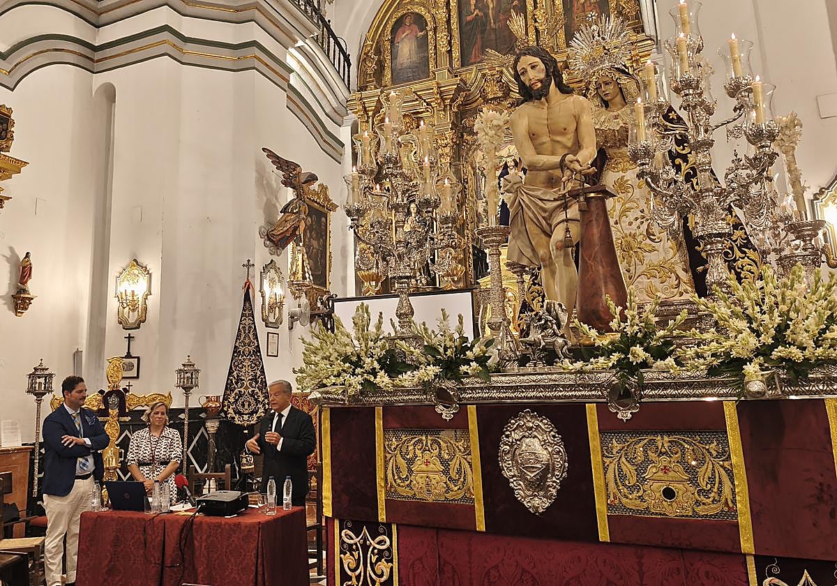 Acto de presentación de la restauración de Jesús Amarrado a la Columna