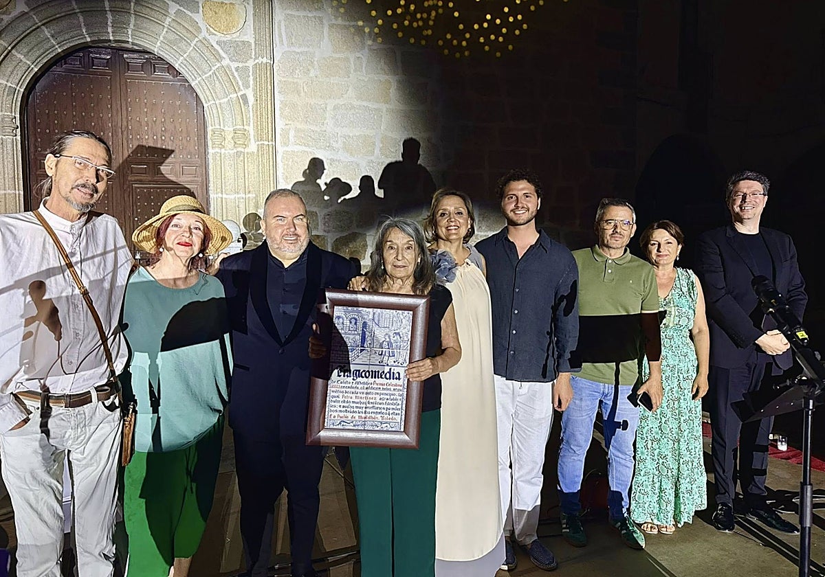 La actriz Petra Martínez recogió el viernes el Premio Celestina 2025
