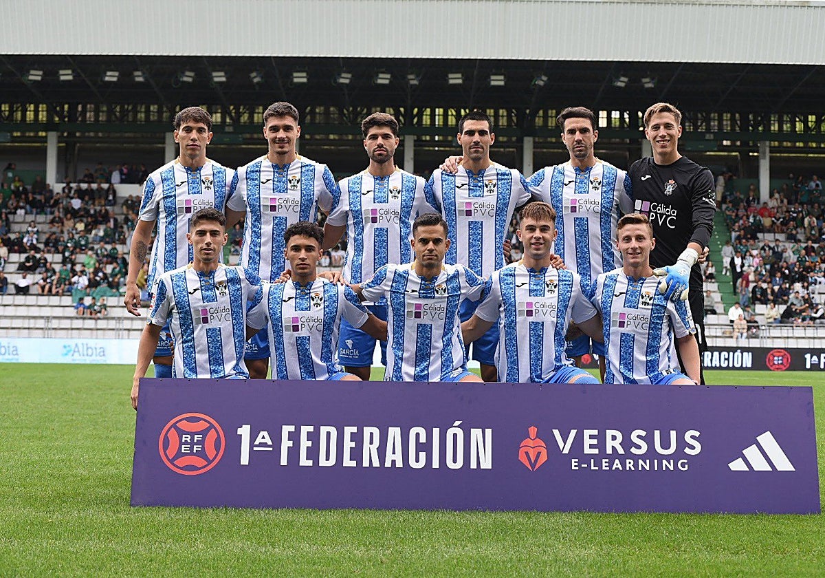 Once inicial del CF Talavera en A Malata