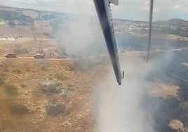 Controlado un incendio forestal declarado en el paraje 'Cuartillejos' de Sonseca