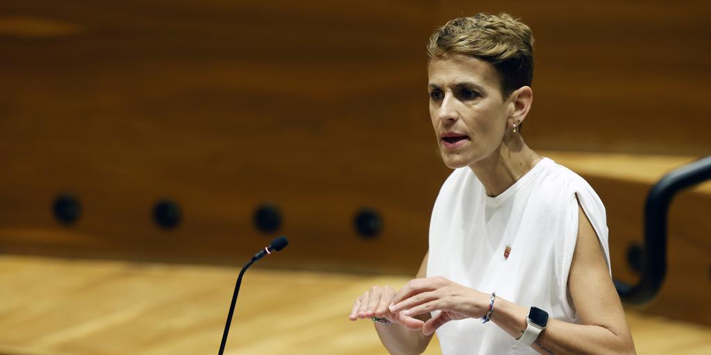 Chivite dice que en su Gobierno «no ha habido corrupción» y reafirma su pacto con Geroa Bai y Podemos